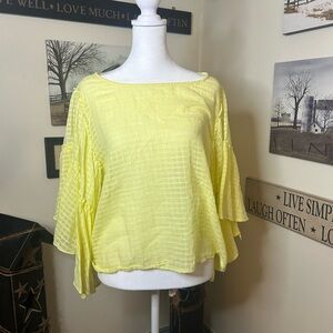 Vince Camuto Lemon Yellow Blouse